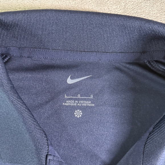 Nike Golf Polo Shirt Mens Large The Pillar Network Dri-FIT Performance Navy - Picture 6 of 12